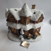 Christmas Themed House Tealight Holder