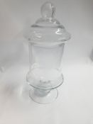 Clear Glass Bonbon Jar