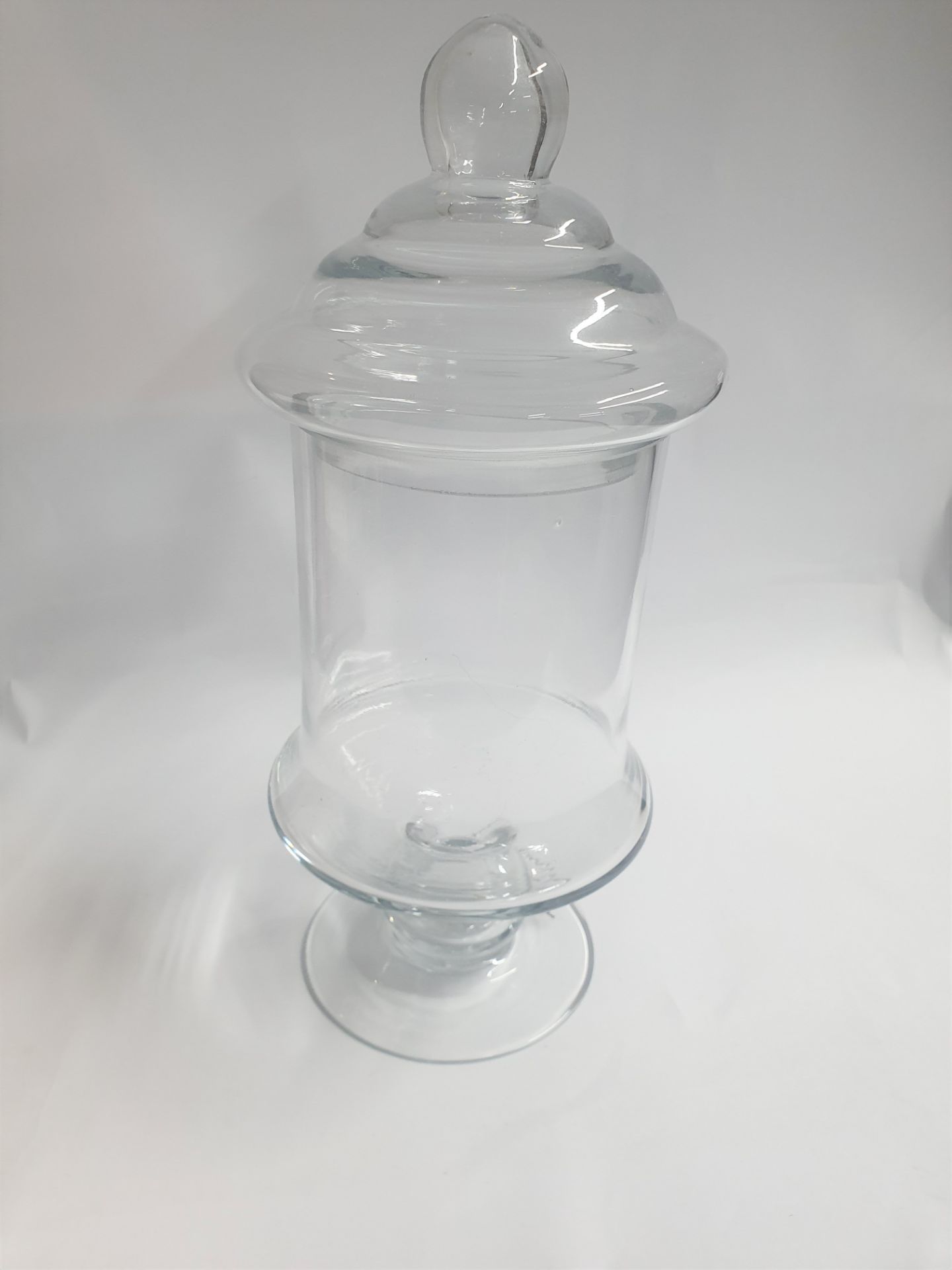 Clear Glass Bonbon Jar