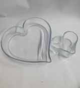 Set of 4 Heart Dishes