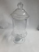 Clear Glass Bonbon Jar