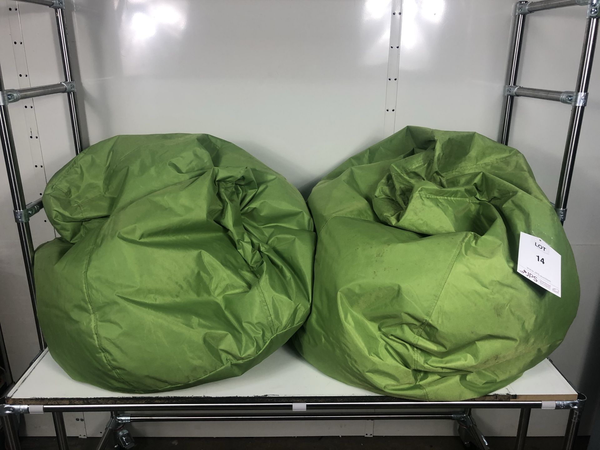 2 x Bean Bag Chairs in Green