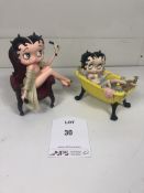 2 x Betty Boop Figurines