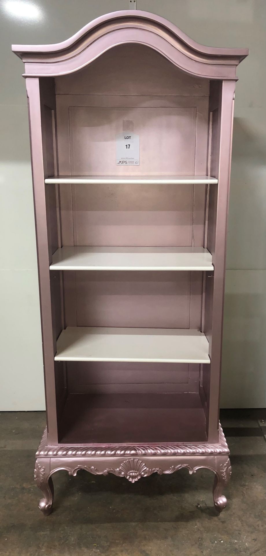 Wooden 3 Shelf Storage Unit in Pink