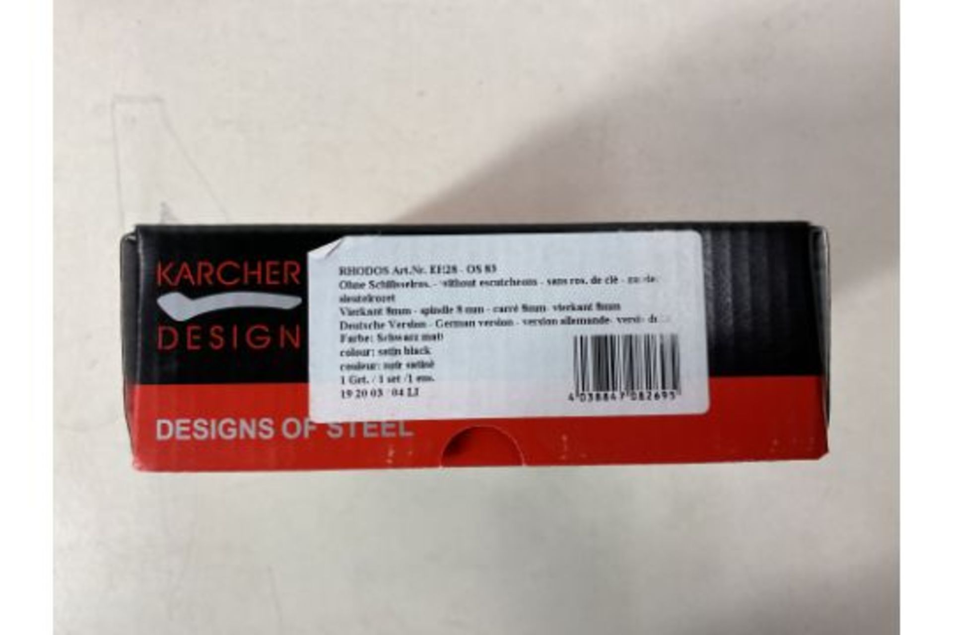 6 x Karcher Design Set Of Door Handles 19mm Satin Black - Image 2 of 2
