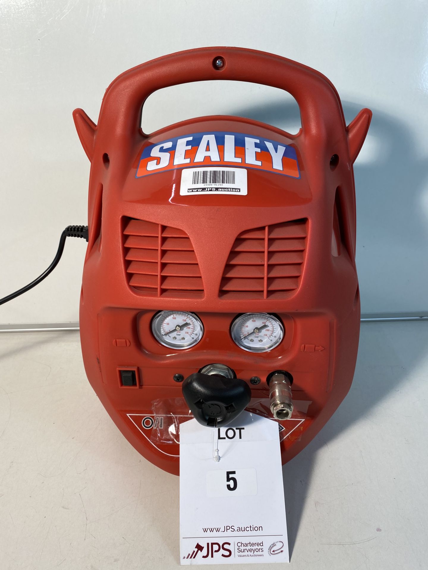 Sealey SAC106B Compressor 6ltr Belt Drive 1.5hp Oil Free