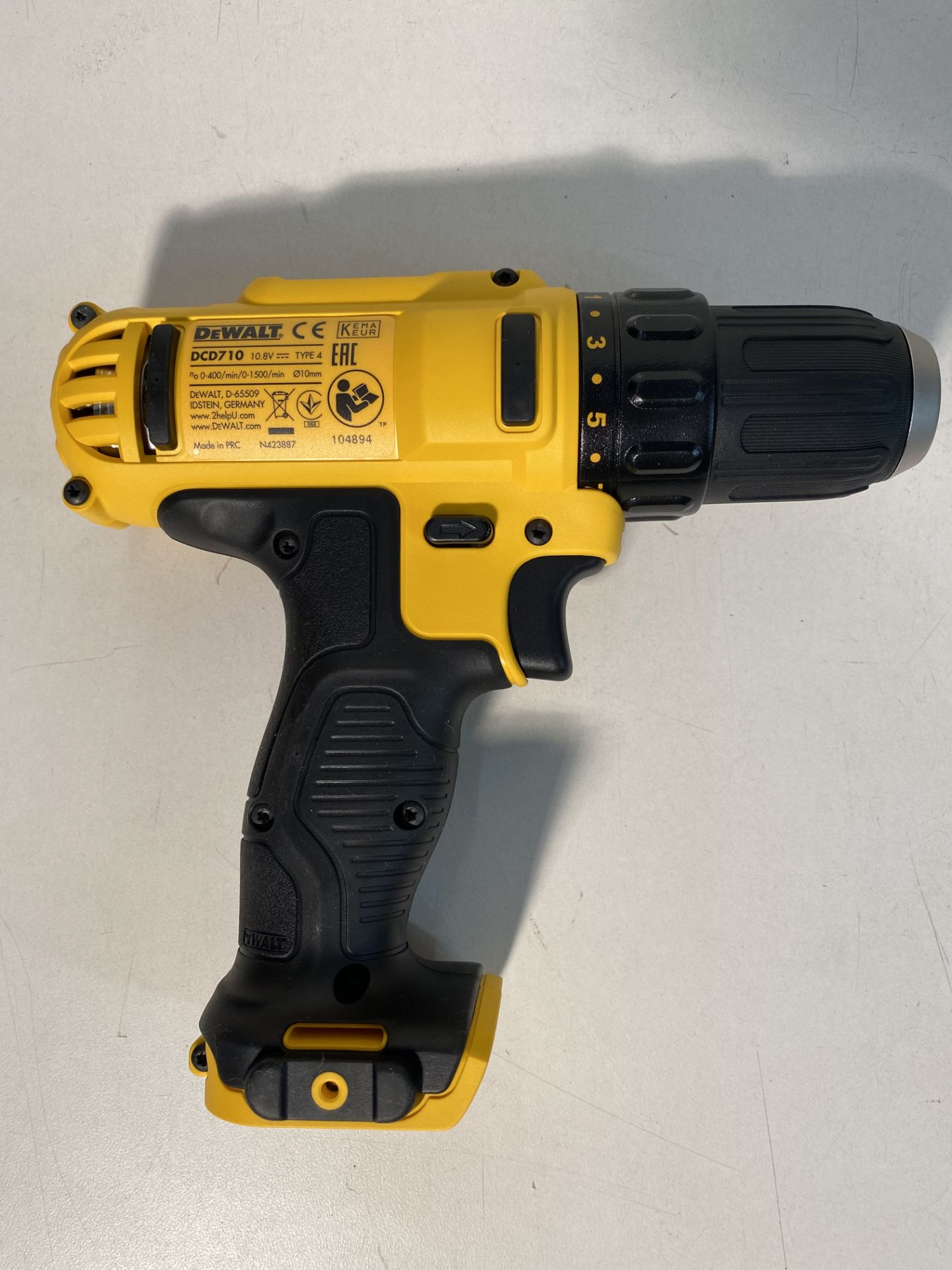 2 x DeWalt DCD710 10.8V XR Cordless Compact Drill Driver (Body Only) - Image 3 of 4