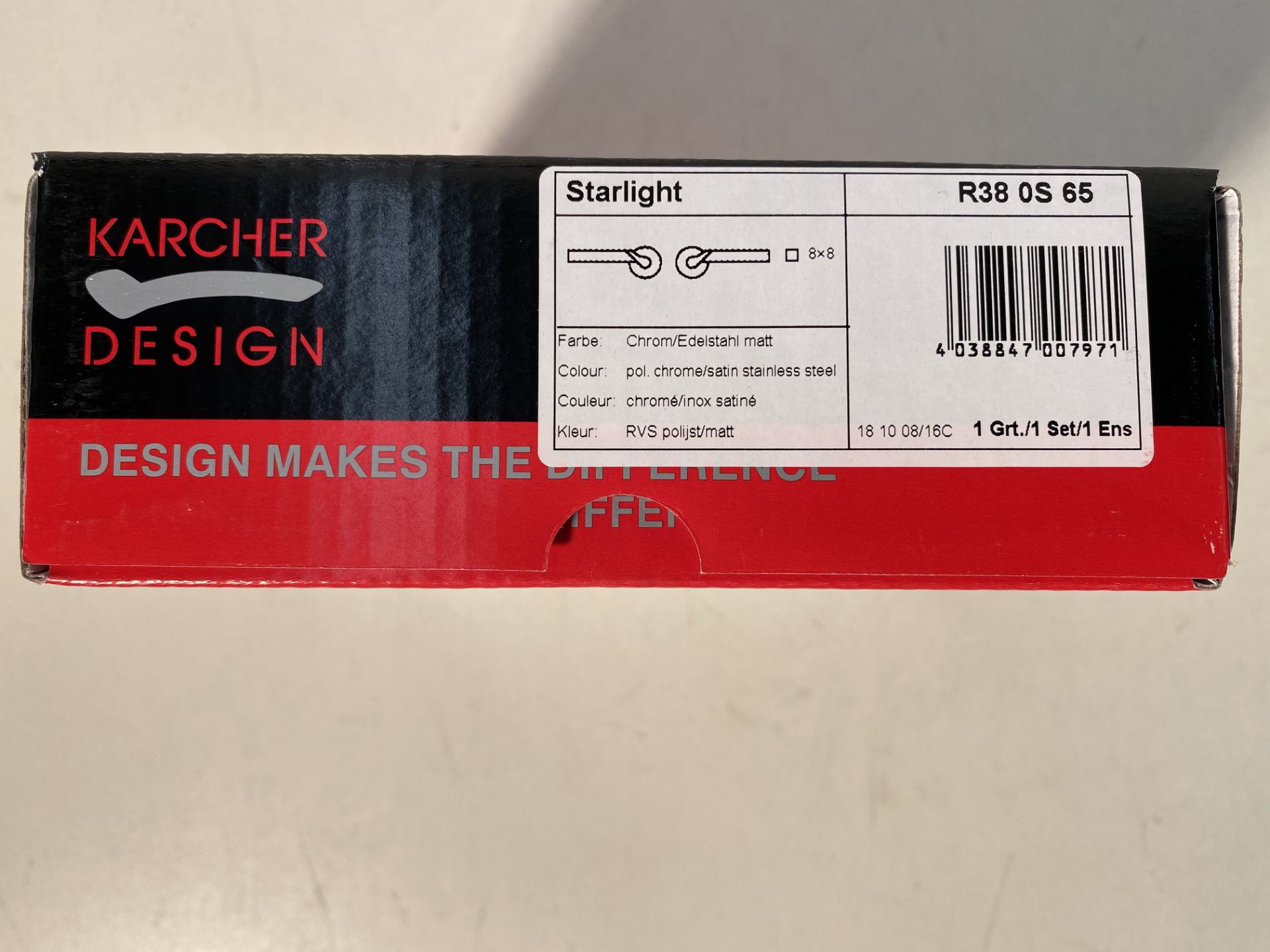 3 x Karcher Design R38 Starlight Lever Door Handles Set - Image 2 of 3