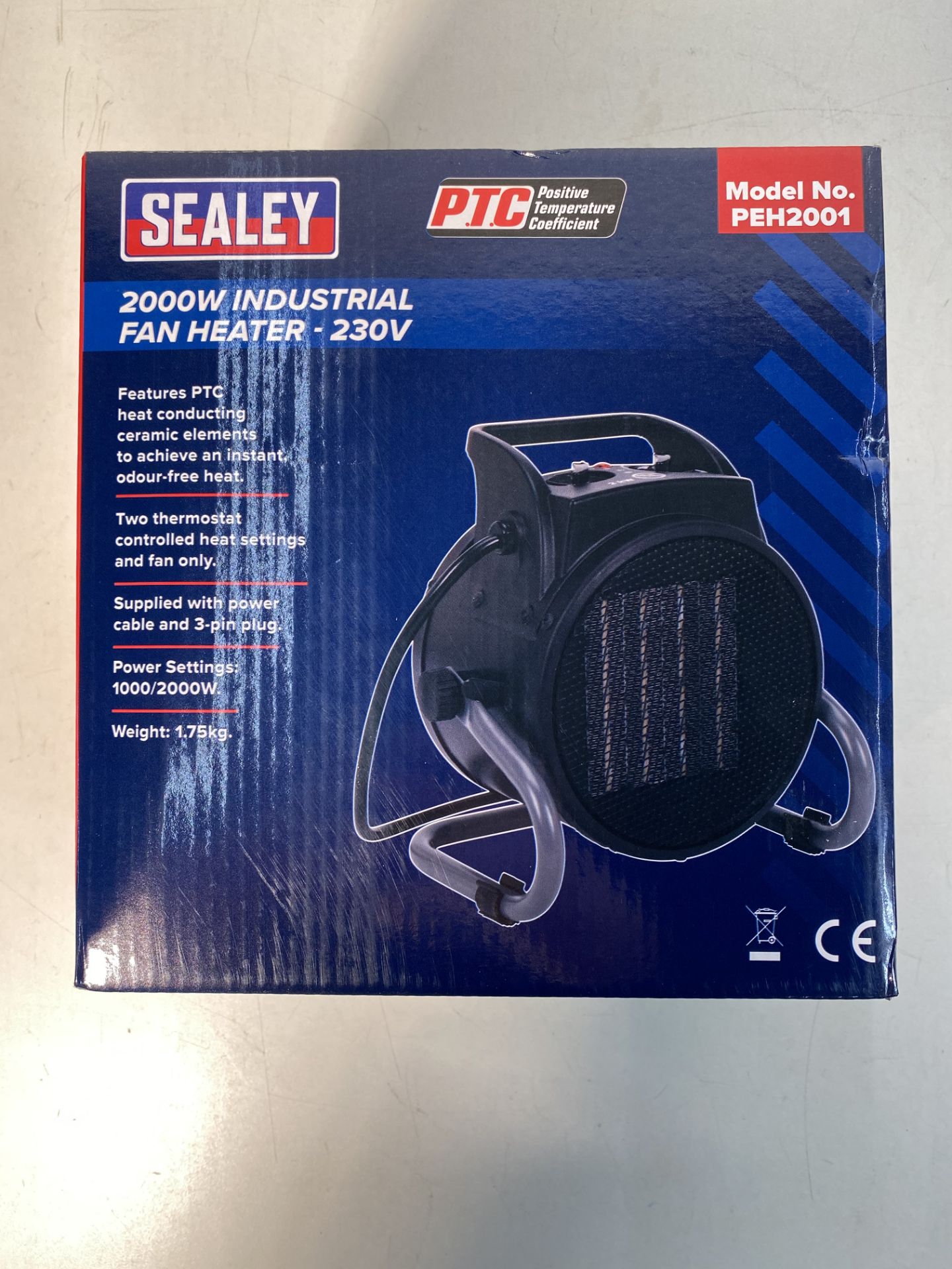 Pair Of Sealey Industrial PTC Fan Heater 230V PEH - Image 2 of 4