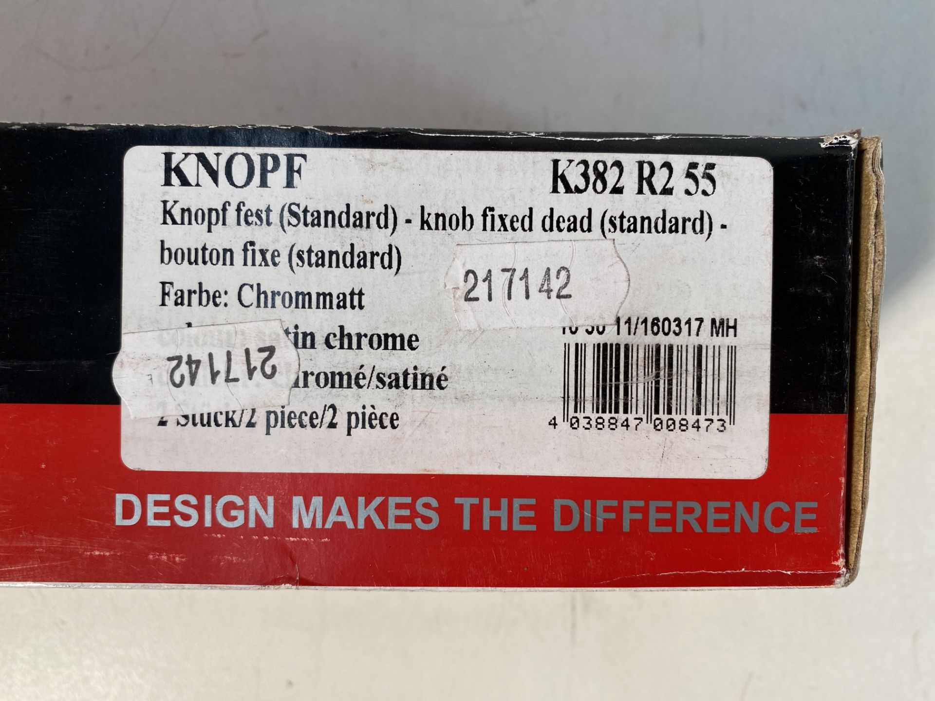 3 x Karcher Design K382 Knopf Door Knob Set - Image 3 of 3