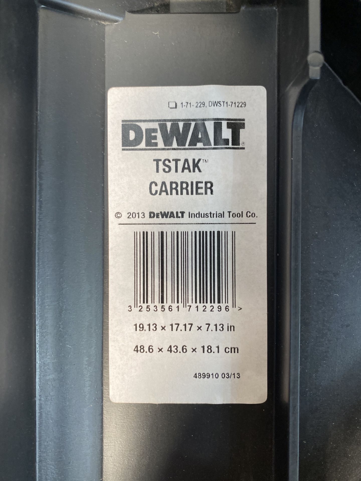 Dewalt 171229 Dewalt TSTAK Carrier Trolley - Image 3 of 3