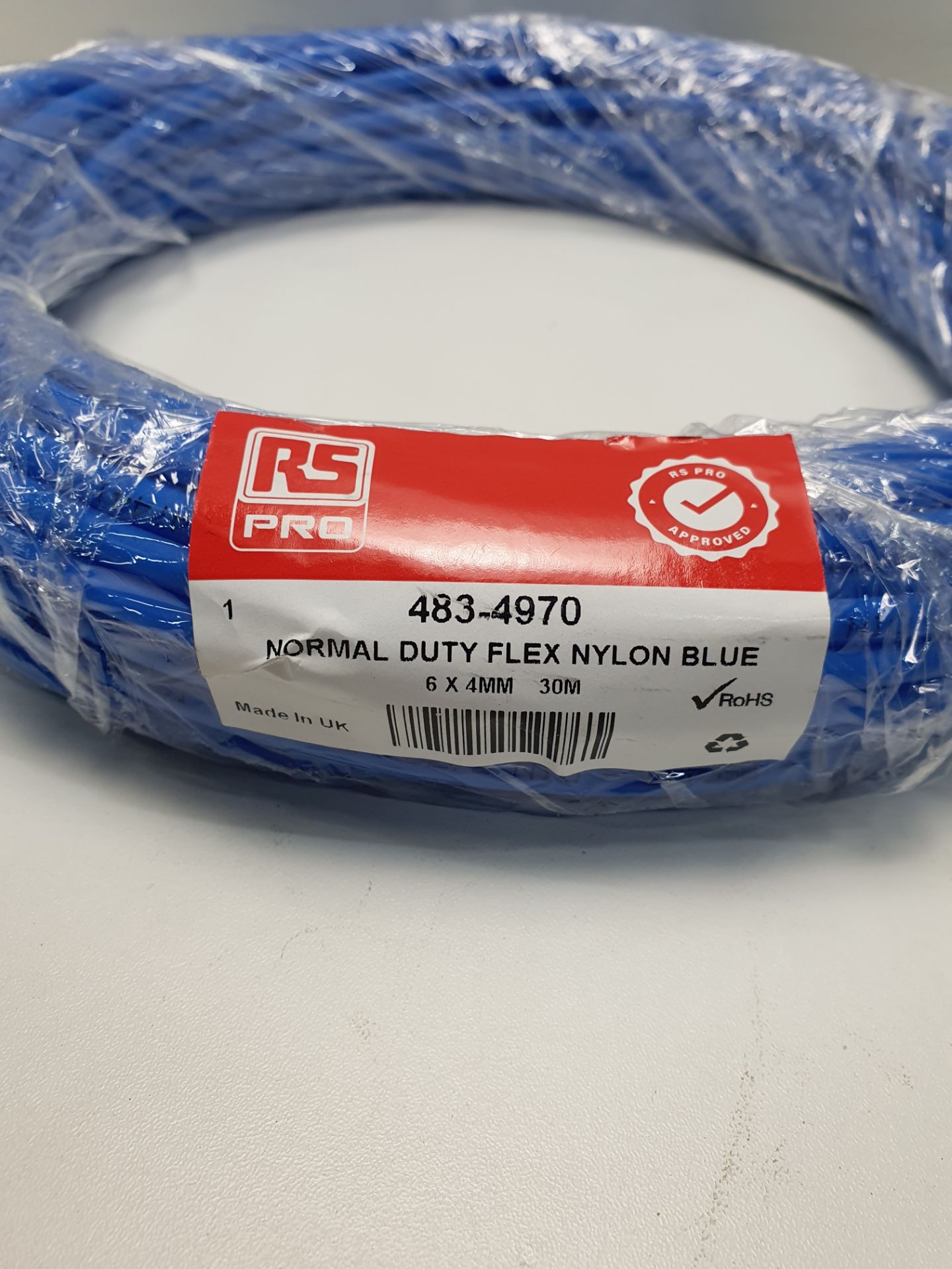 Blue Nylon Air Hose 6mm x 4mm x 30m NMF Series - Image 2 of 3