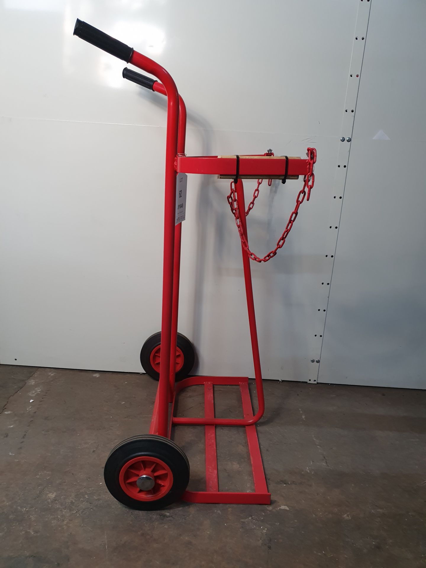 Twin Oxygen/Acetylene Bottle trolley with wheels - Image 2 of 3