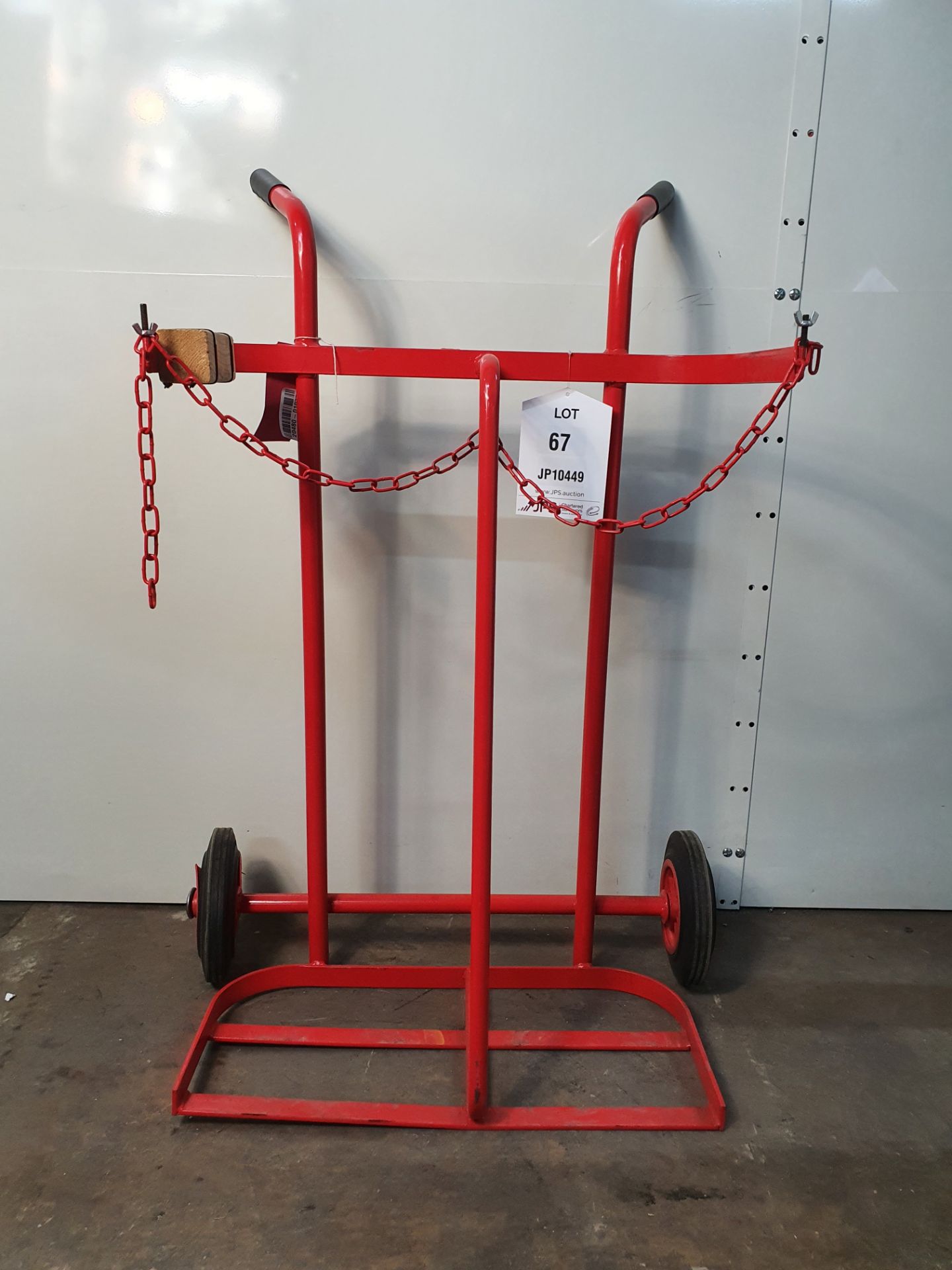 Twin Oxygen/Acetylene Bottle trolley with wheels