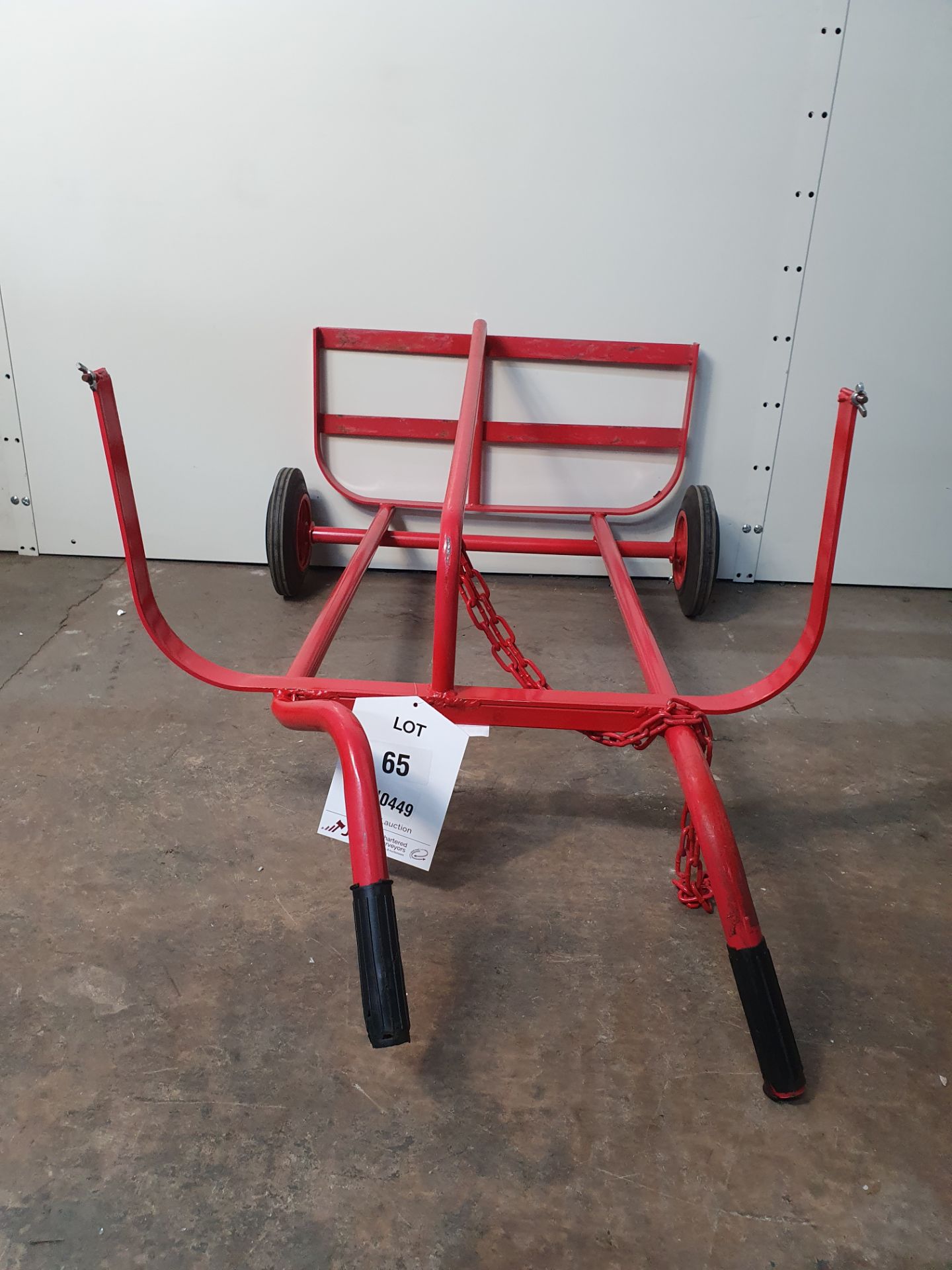 Twin Oxygen/Acetylene Bottle trolley with wheels - Image 3 of 3