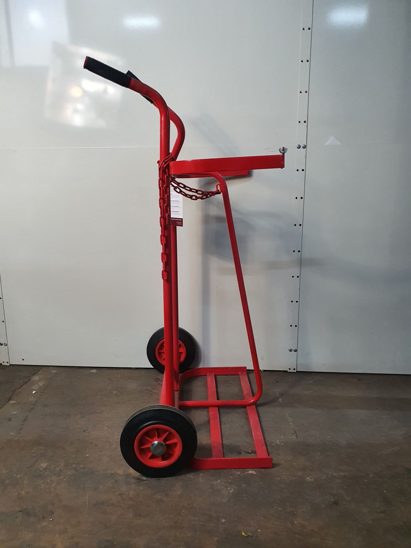 Twin Oxygen/Acetylene Bottle trolley with wheels - Image 2 of 3