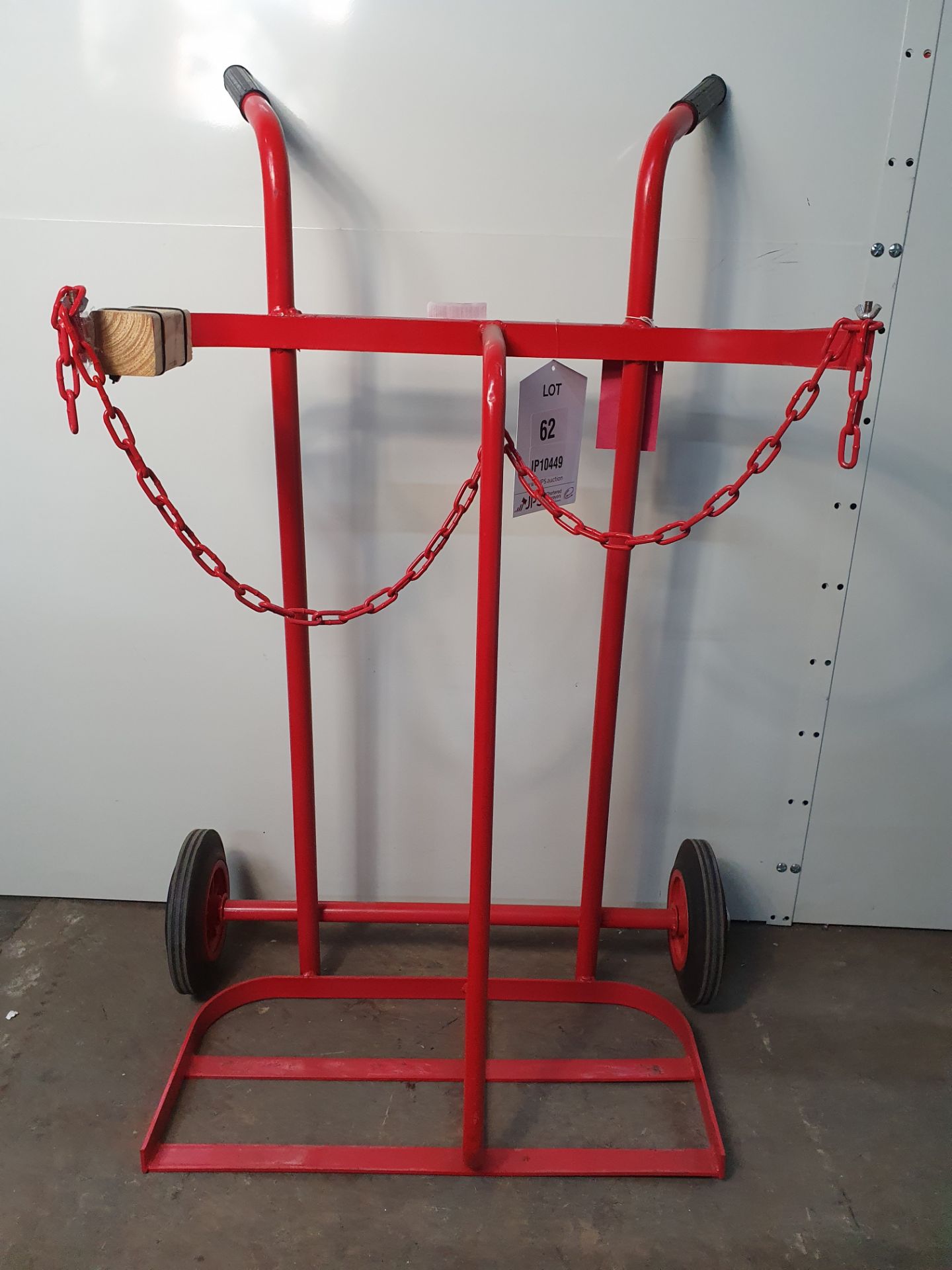 Twin Oxygen/Acetylene Bottle trolley with wheels