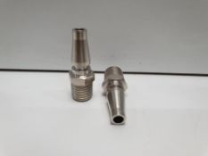 10 x Pneumatic Quick Connect Coupling Brass, Steel 1/4 in Threaded