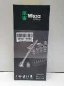 Wera 29 Piece Socket Set, 3/8 in Square Drive