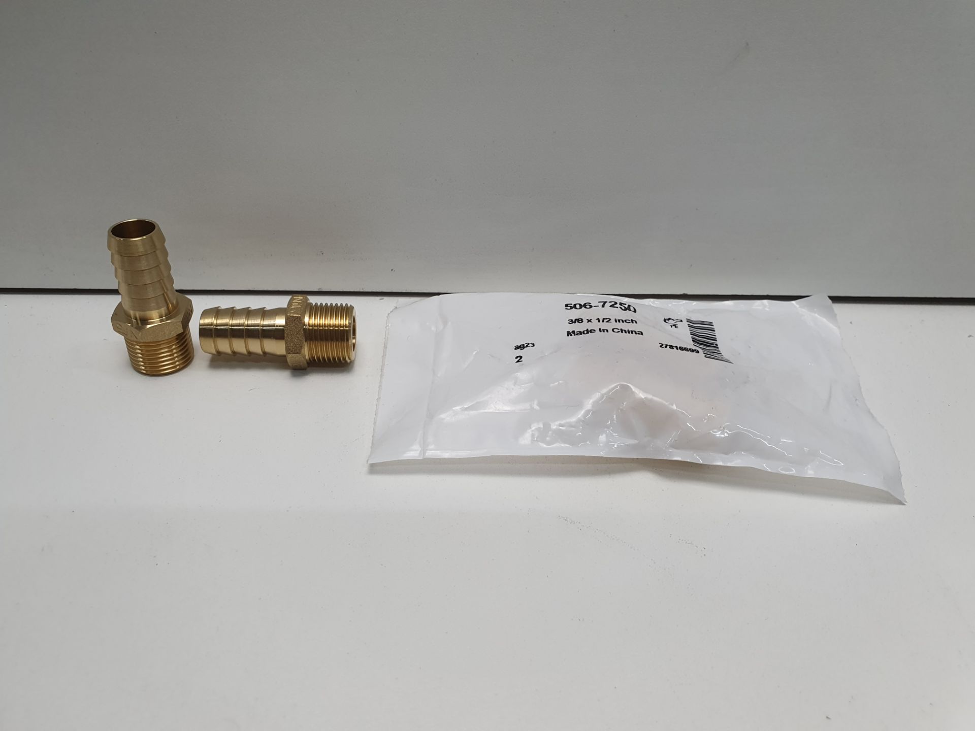 35 x traight Brass Hose Connector, 3/8 in G Male - Image 2 of 4