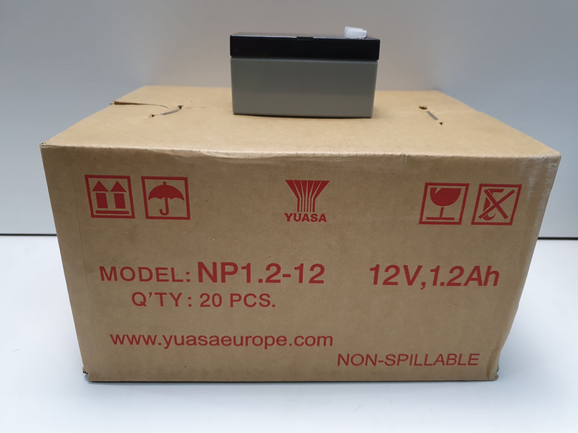 YUASA - NP1.2-12 lead acid batterys (100 per lot) (RRP £15 Each) - Image 3 of 4