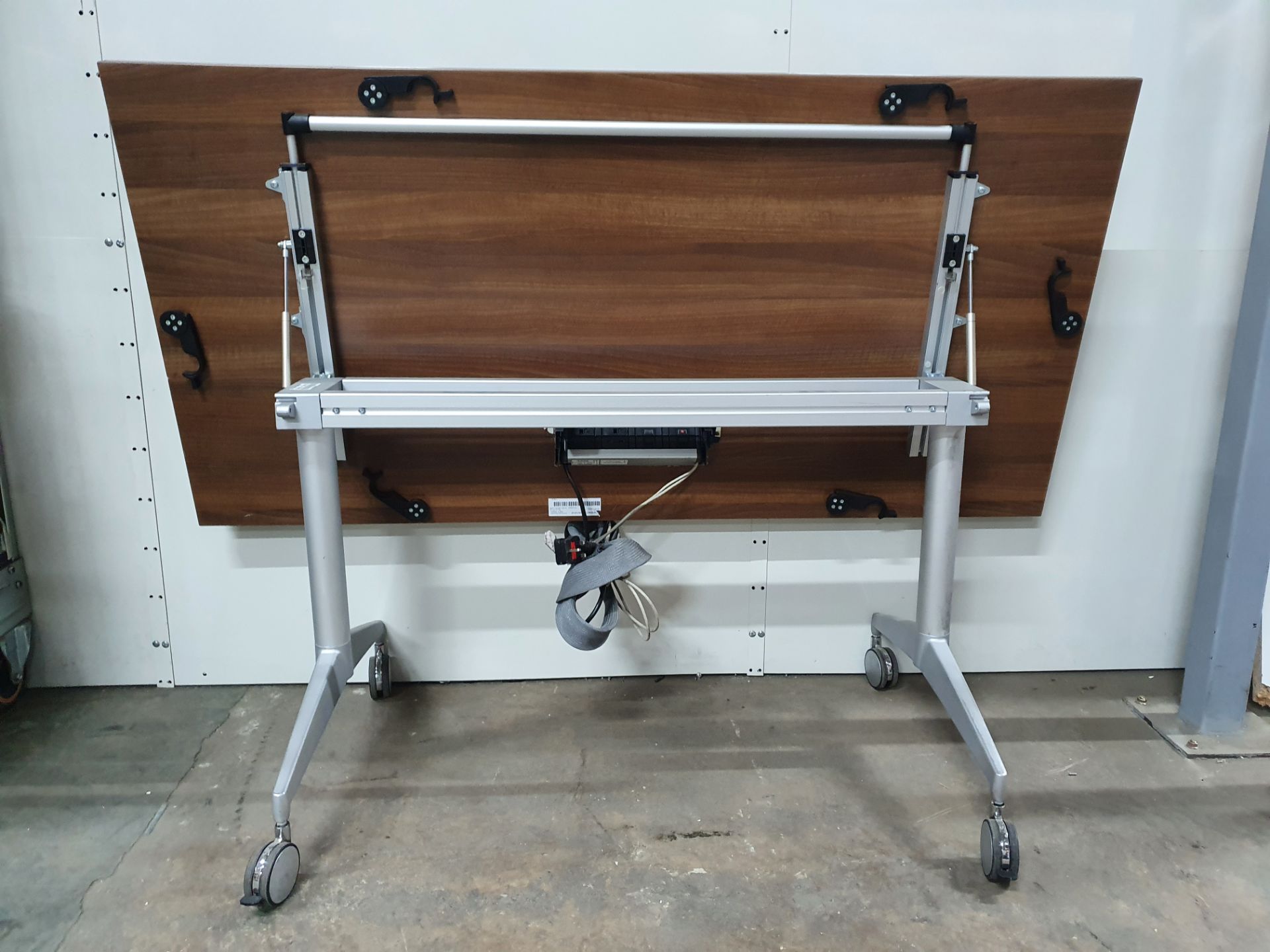 Wooden Desk with 3 pin power sockets and ethernet port - Image 5 of 5