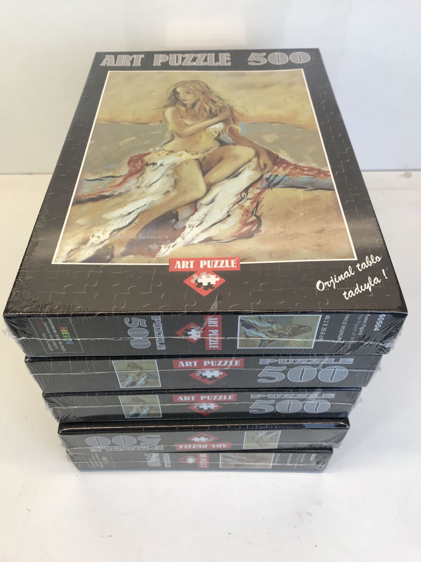 5 x 'The Figure of Woman' 500 Piece Art Puzzles