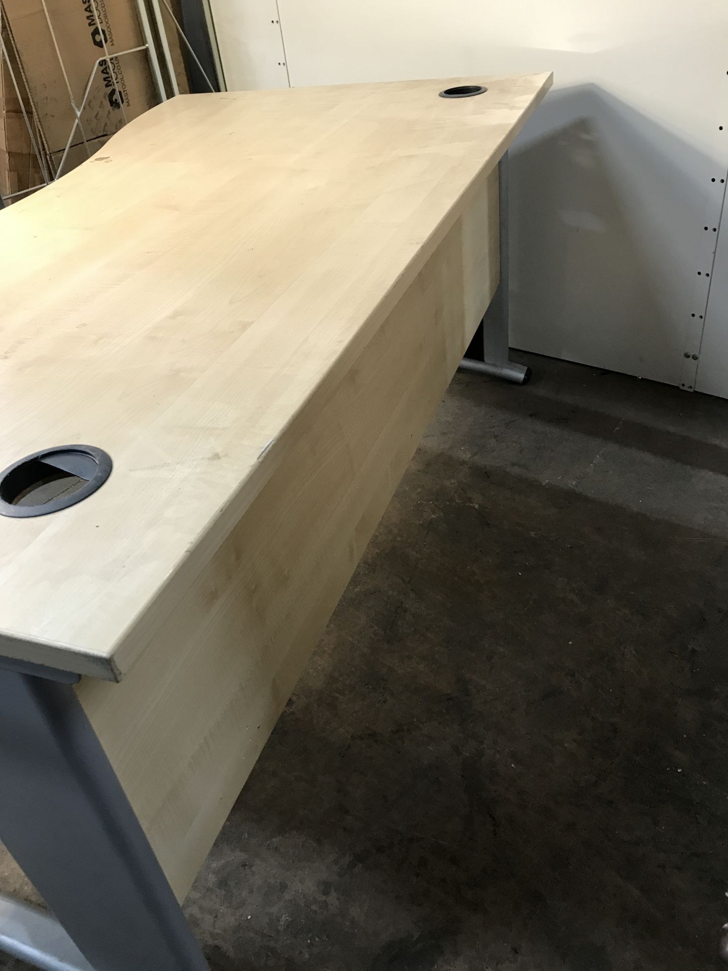 Wooden Table with Plug Sockets - Image 3 of 3