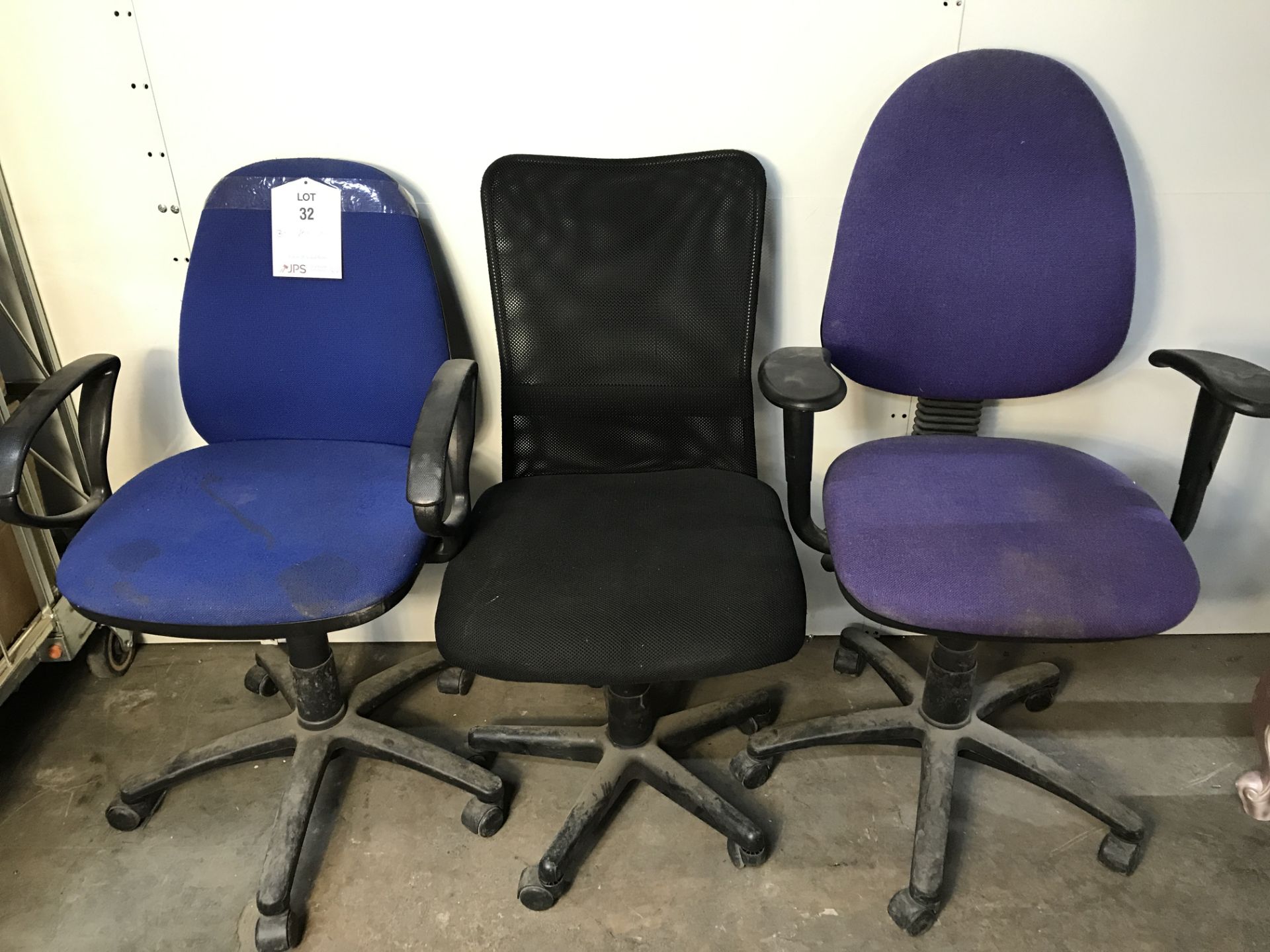3 x Swivel Office Chairs