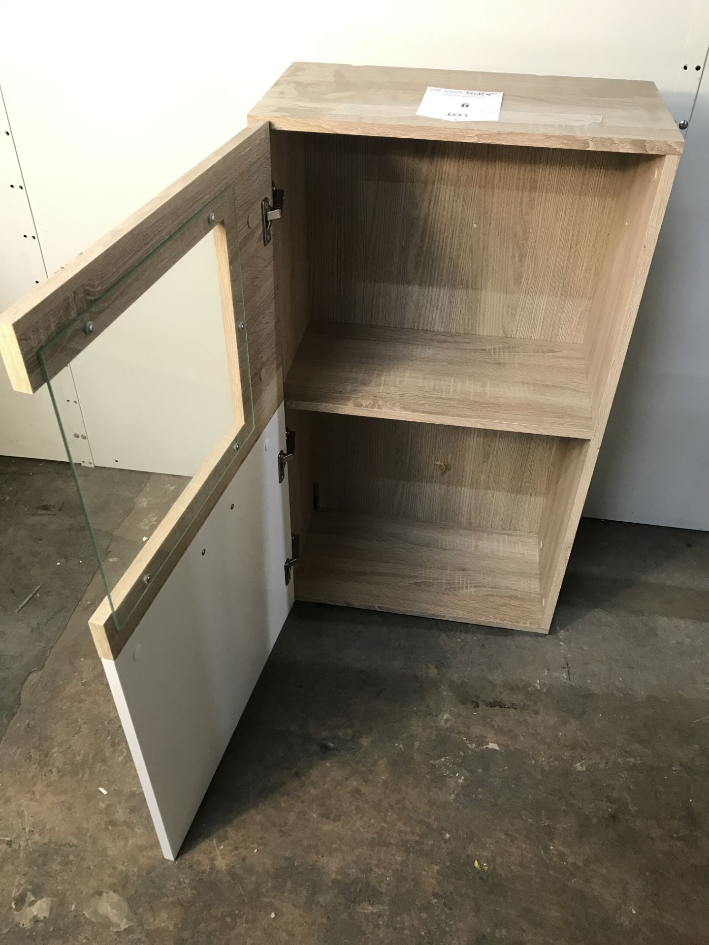 2 Shelf Cabinet with Glass Door - Image 2 of 5
