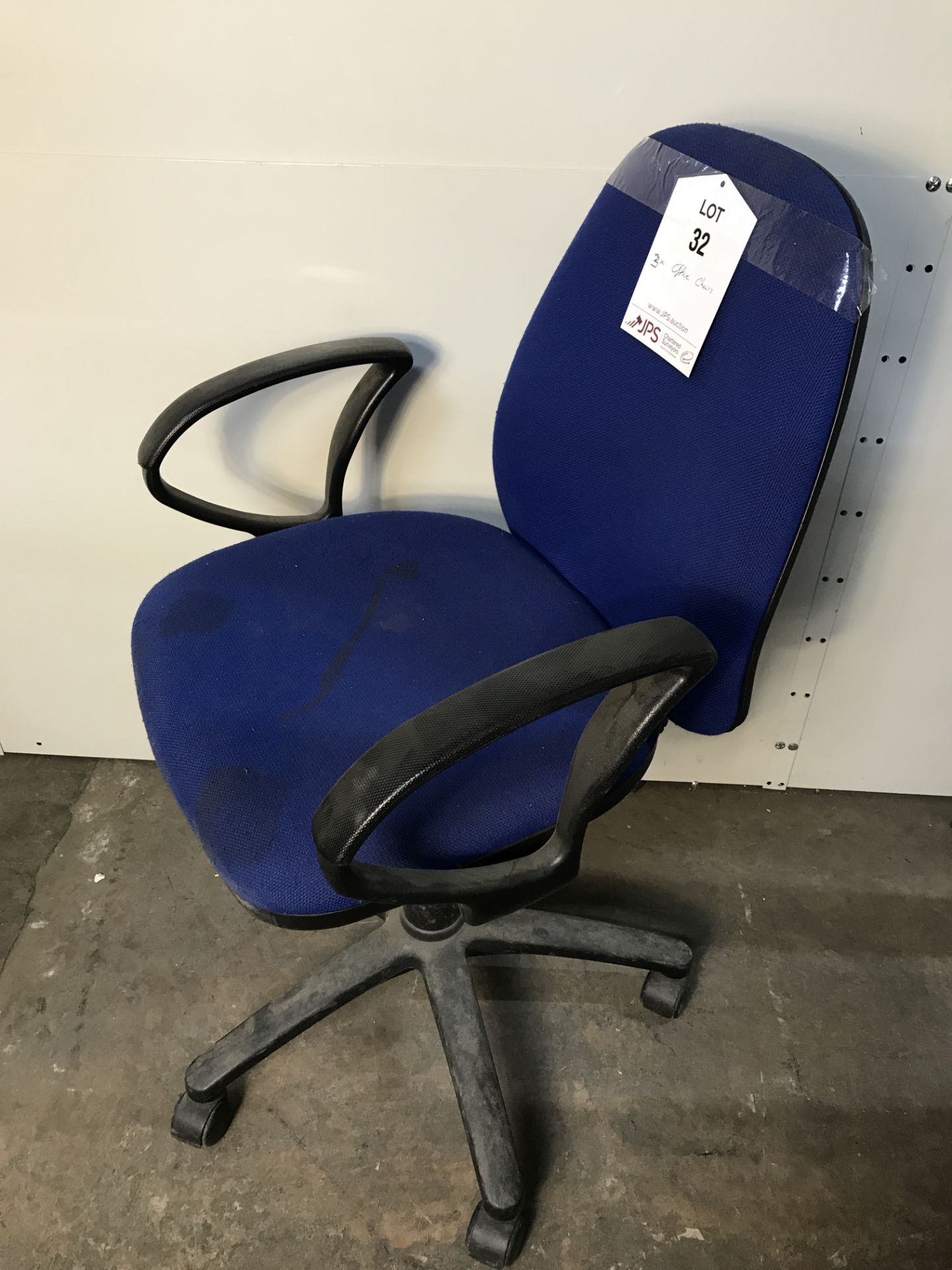 3 x Swivel Office Chairs - Image 3 of 4