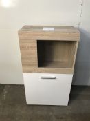 2 Shelf Cabinet with Glass Door