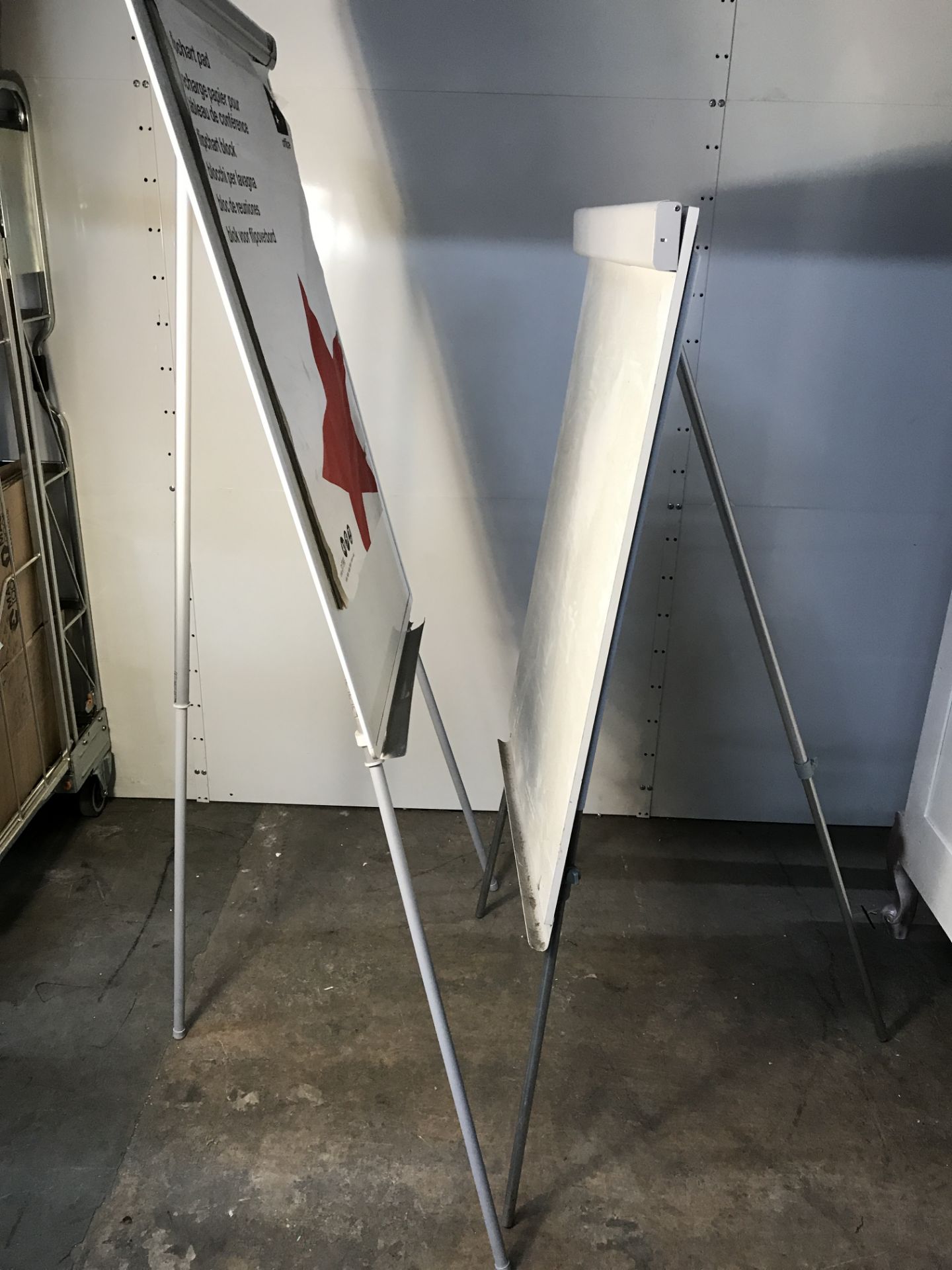 2 x White Boards with Stands - Image 2 of 2