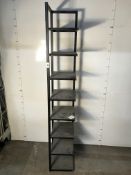 8 Tier Black Steel Shelving Unit