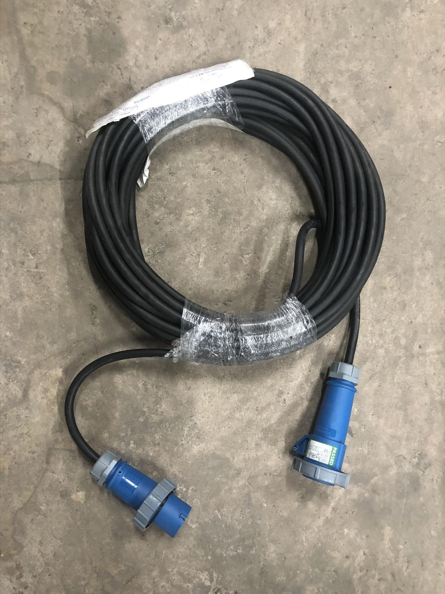 6 x Single Phase 3 Pin Extension Cables w/ Mennekes AM-TOP Plug & Connector