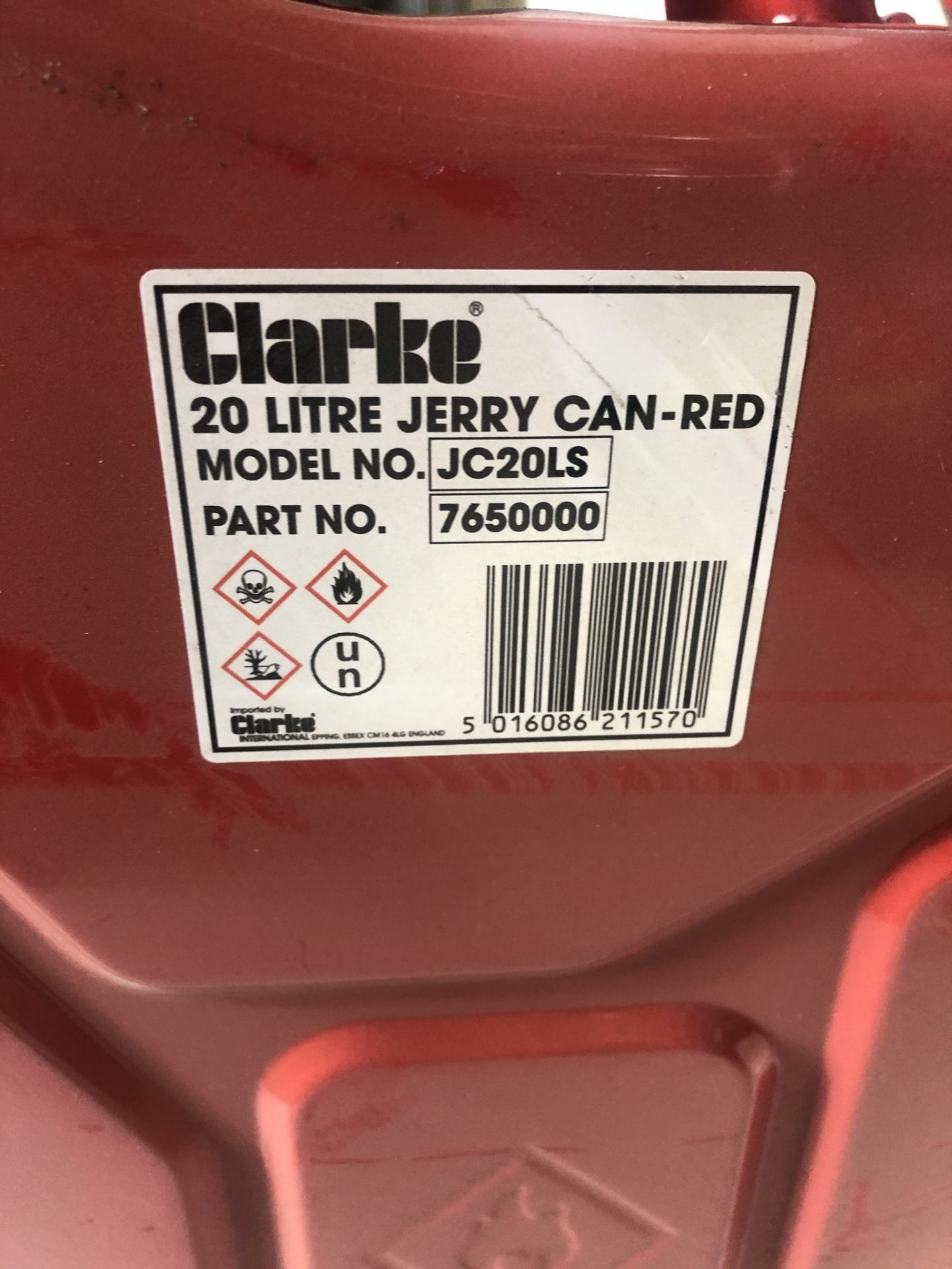 Clarke 20L JC20LS Jerry Can - Image 3 of 3