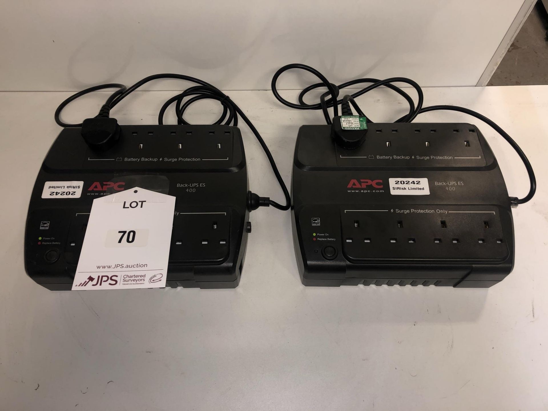 2 x APC ES400 Back-Up Uninterruptible Power Supply's