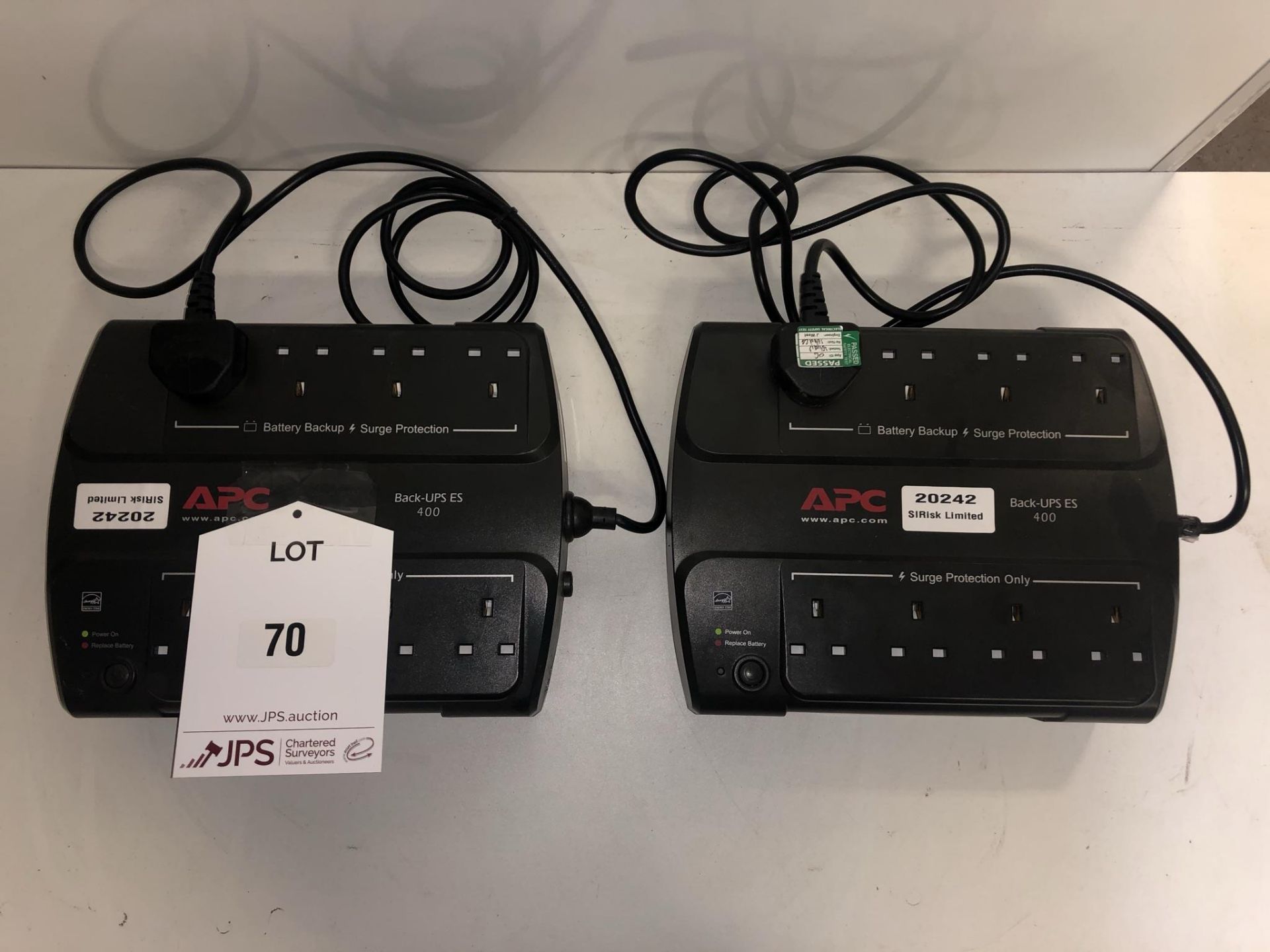 2 x APC ES400 Back-Up Uninterruptible Power Supply's - Image 2 of 5