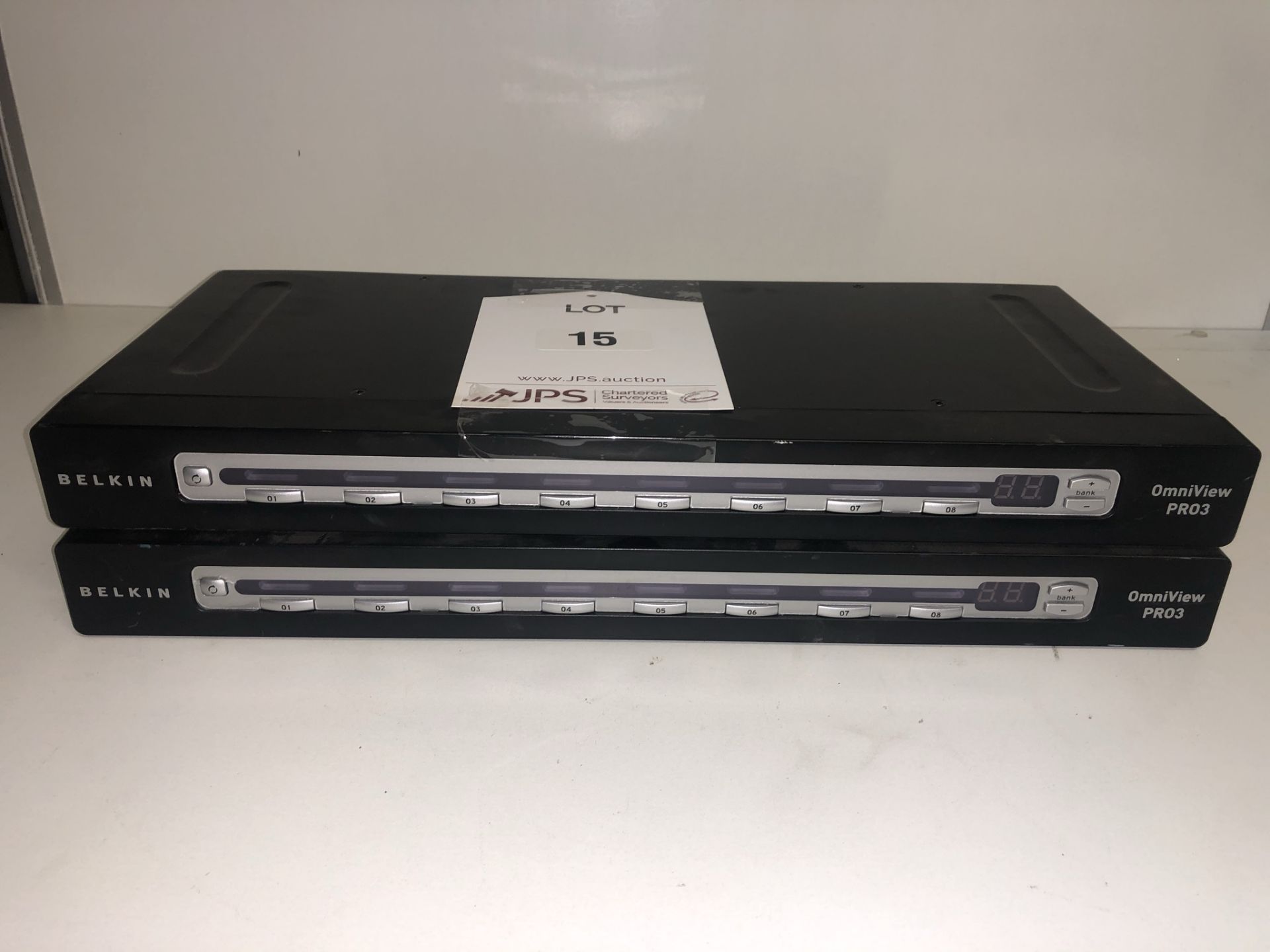 2 x Belkin Omniview PRO3 8-Port KVM Switches