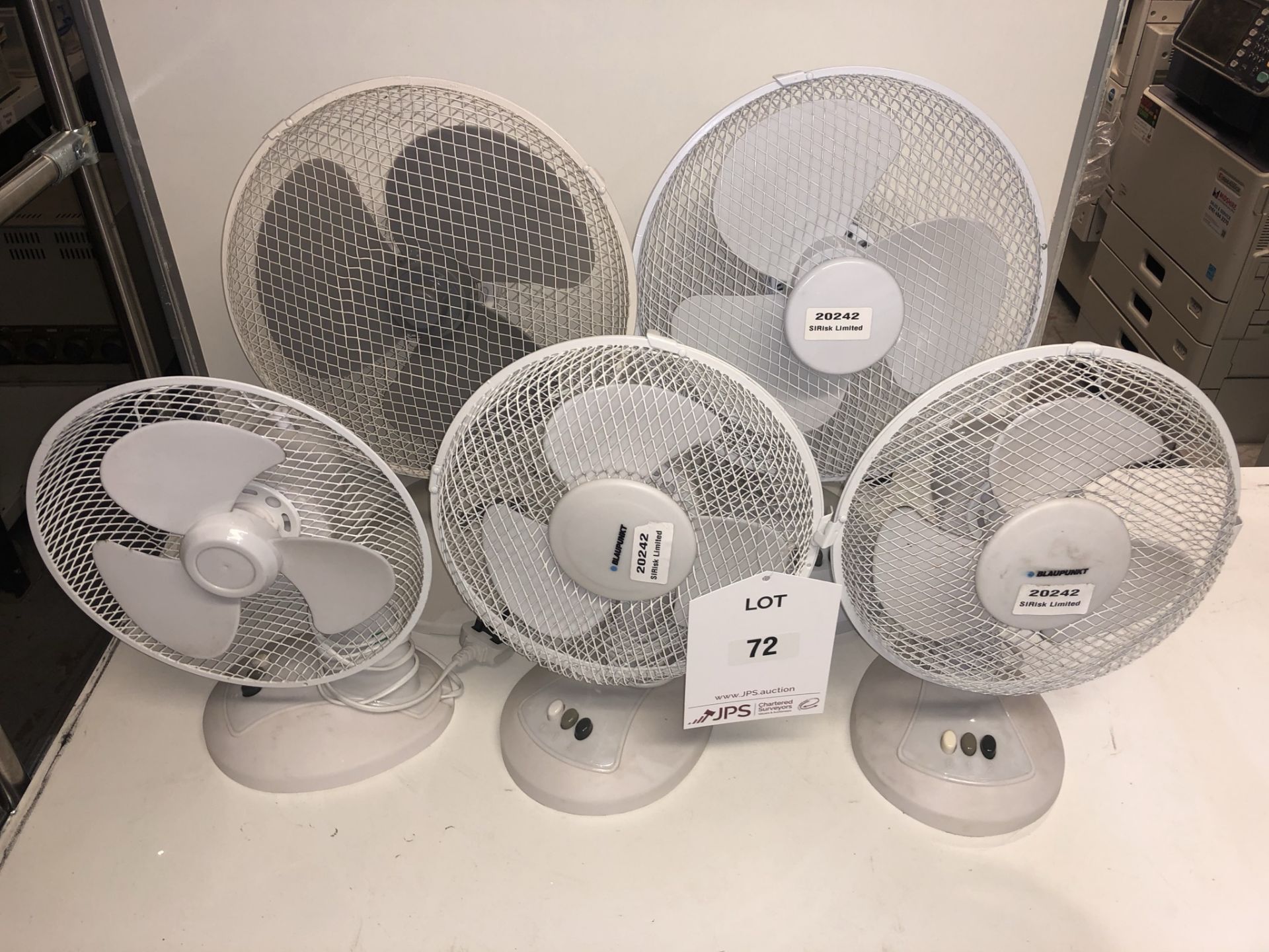 5 x Various Electric Desk Fans