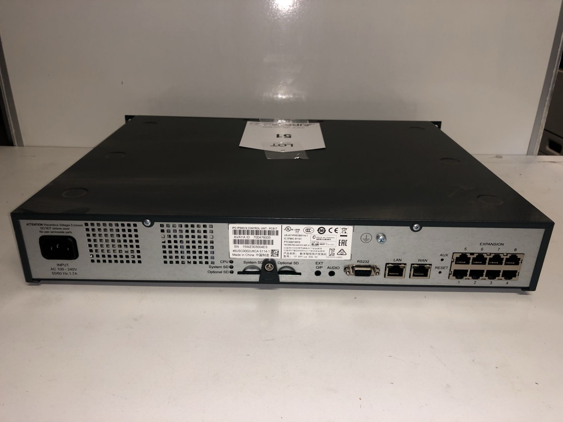 Avaya IP500 V2 Control Unit - Image 3 of 4