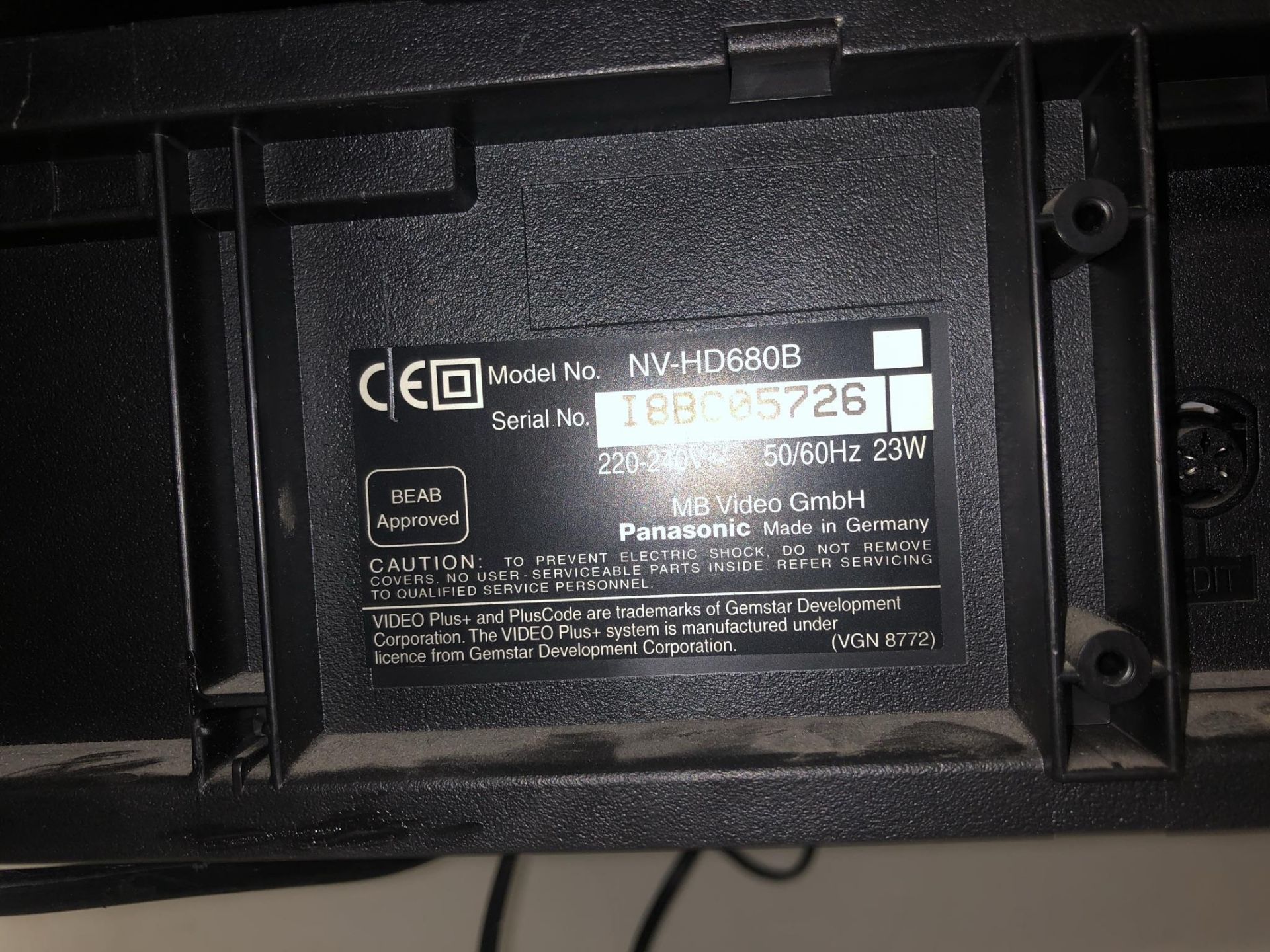Panasonic NV-HD680 VCR Video Recorder - Image 3 of 3