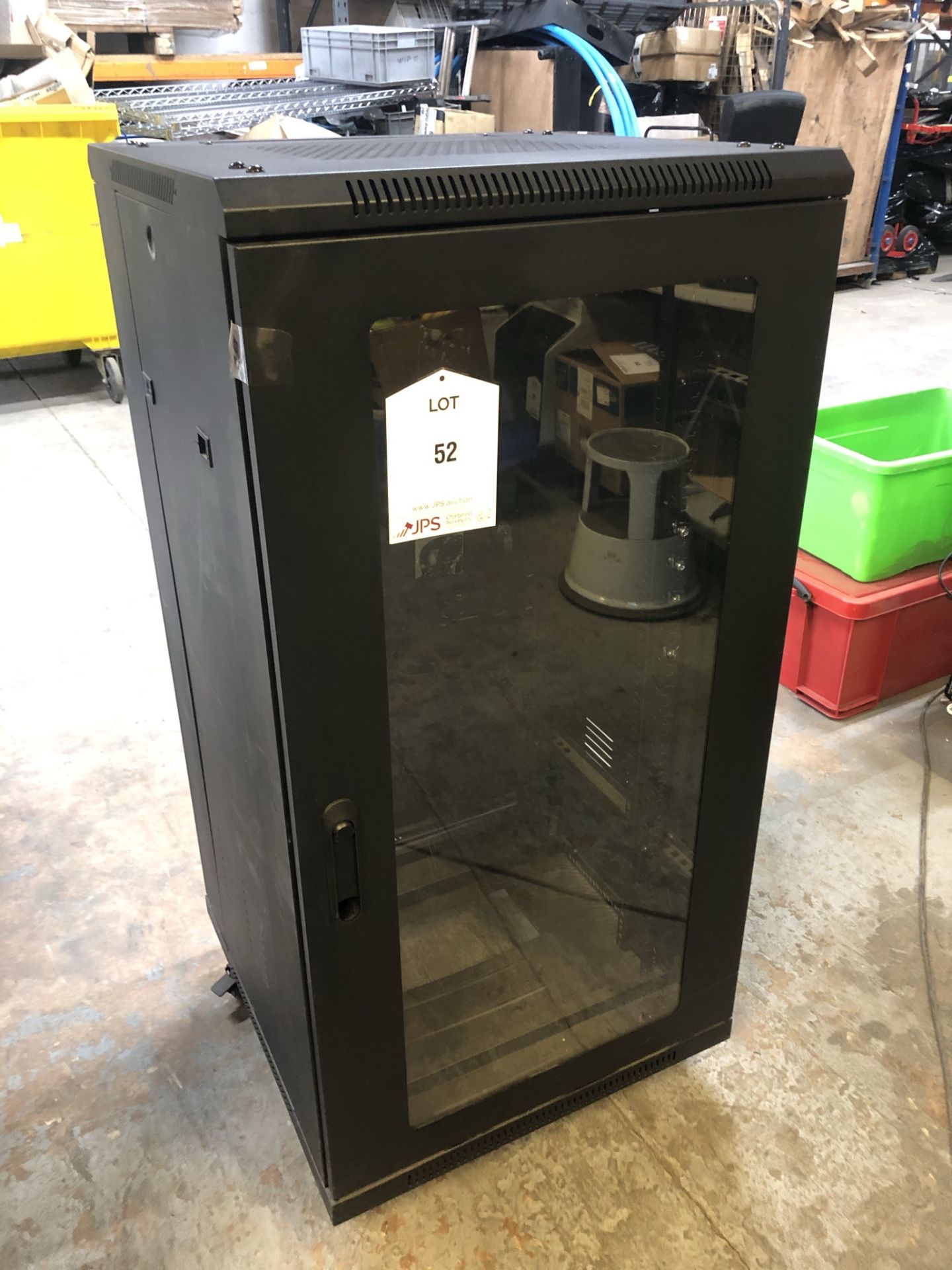 Glass Fronted Mobile Server Cabinet - 125cm x 60cm - Image 2 of 4