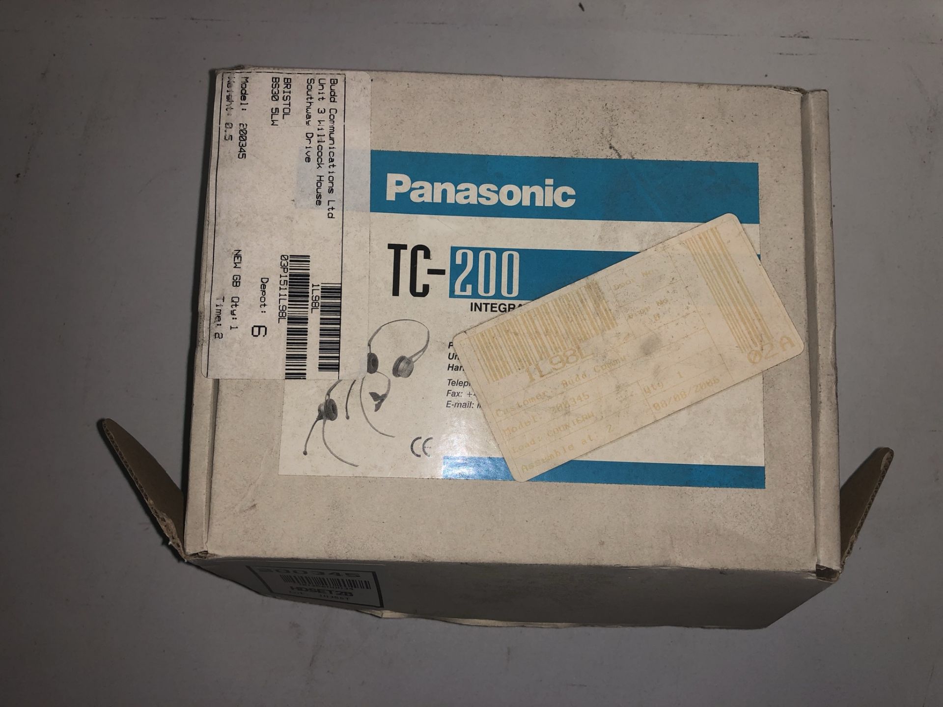 2 x Panasonic TC-200 Telcom Headsets - Image 2 of 3
