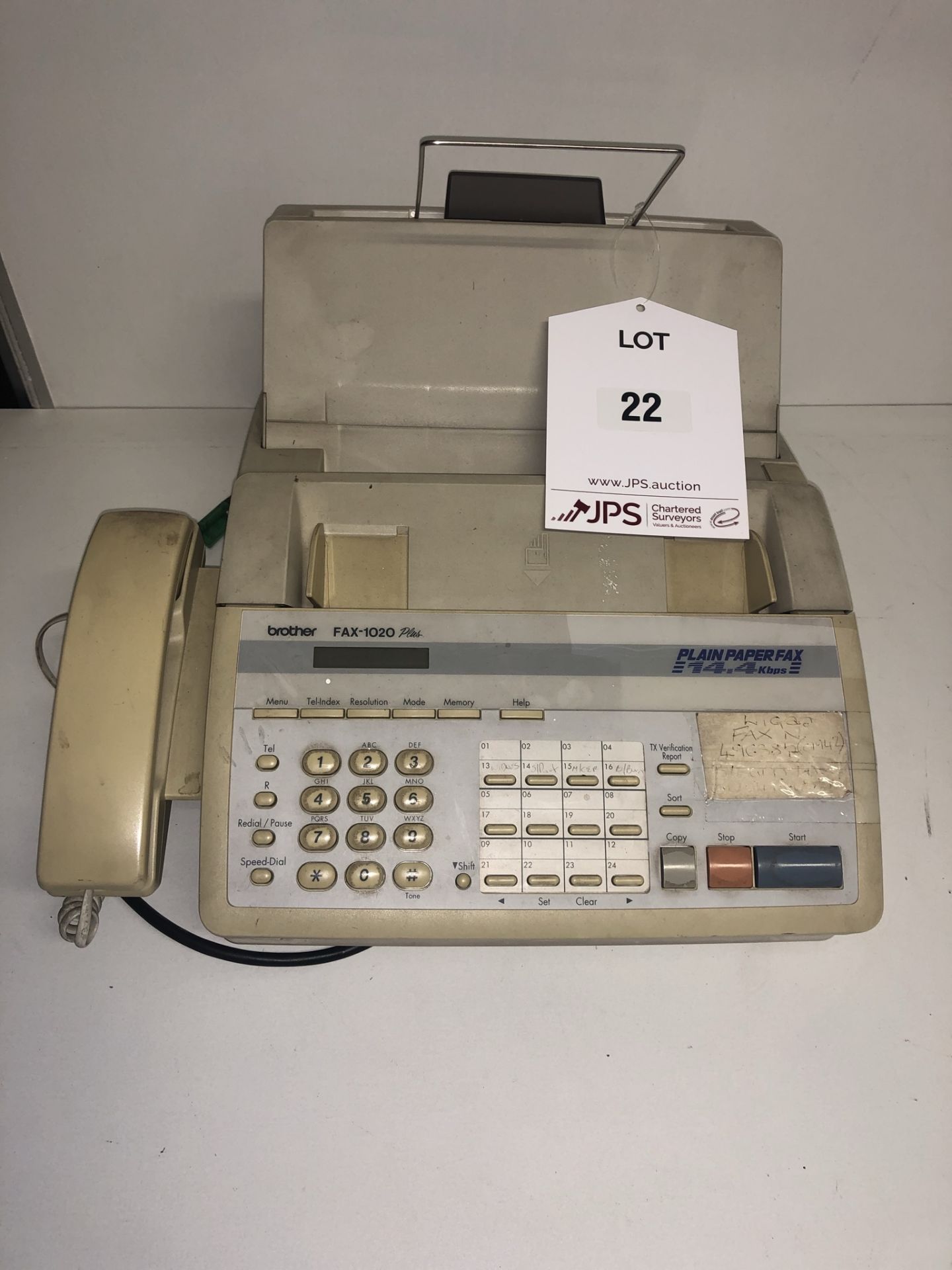 Brother FAX-1020 Plus Fax Machine