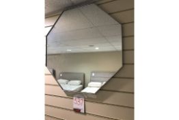 Ex Display Bowie Octagon Wall Mounted Mirror | Silver