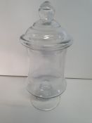 Clear Glass Bonbon Jar | 33cm