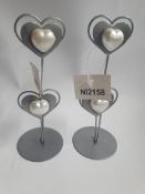 Approximately 160 x Heart Photo/Name Card Holders