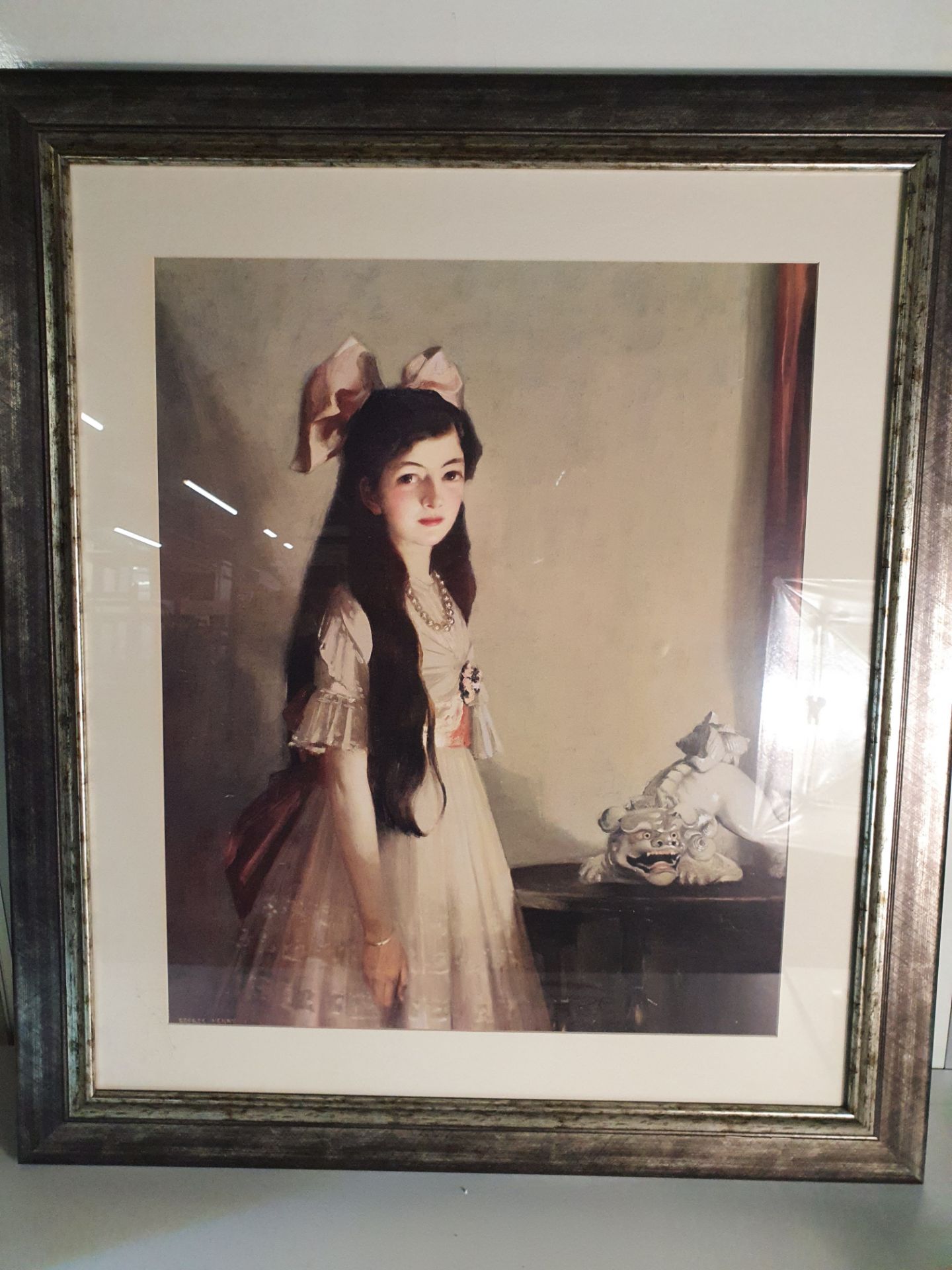 Framed Painting of Girl