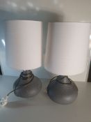 Pair of Tear Drop Table Lamps | RRP £119